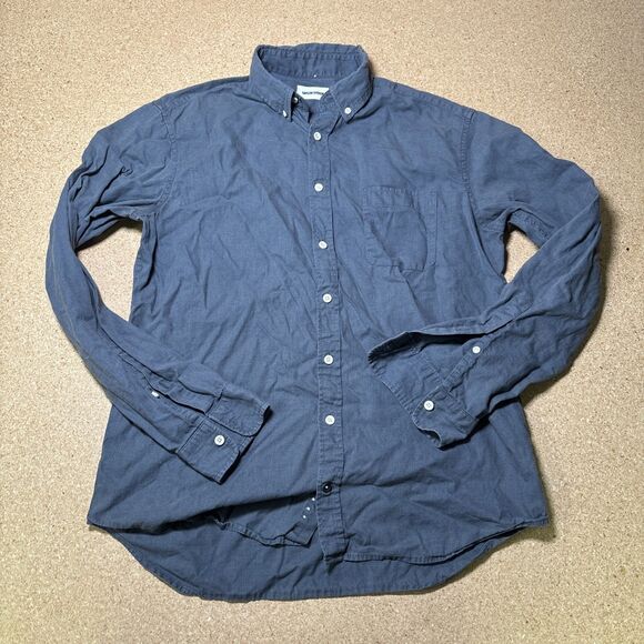 Taylor Stitch The Jack Gray Oxford mens button down Size L 42 - Picture 1 of 6